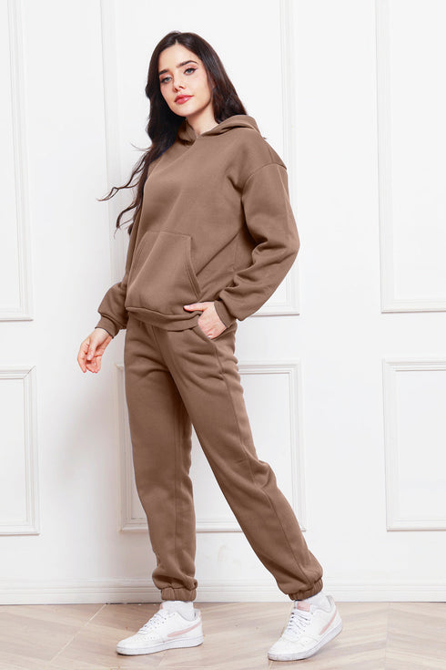 'Sarah' Long Sleeve Hoodie and Pants Set - Celes Fashion